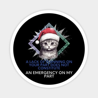 Sarcastic Christmas Cat Quote Magnet